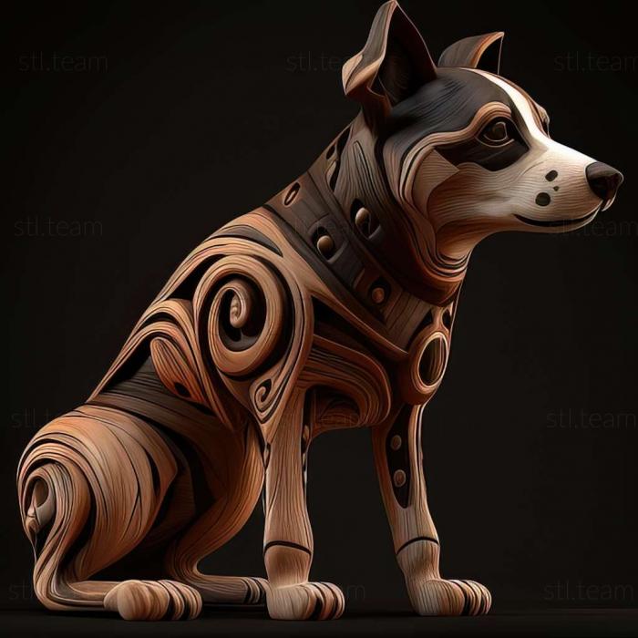 3D model The Uruguayan Cimarron dog (STL)